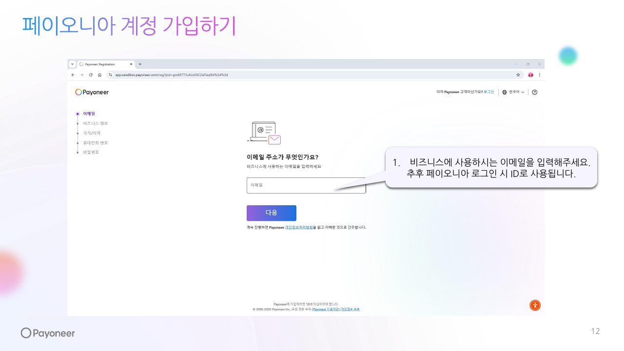 Goodboy Syndrome Payoneer 개인 계정 연결 가이드 12번째 프리뷰
